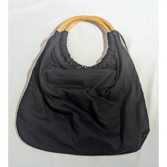 Odille Black Cotton Cute Summertime Purse - Picture 2 of 7